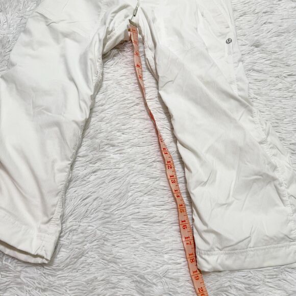 Women Lululemon Dance Studio Mid-Rise Cropped Pant in White Size 4 - Picture 7 of 9